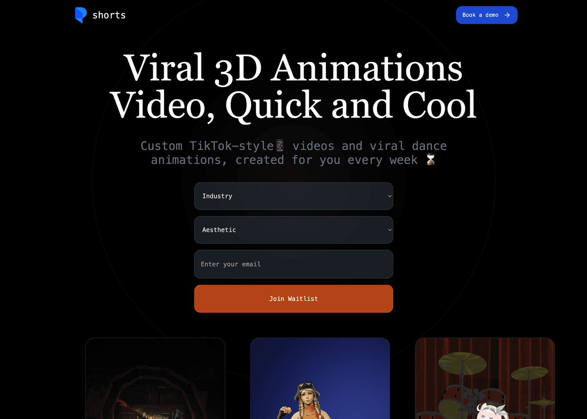 Shorts Studio 컨택페이지