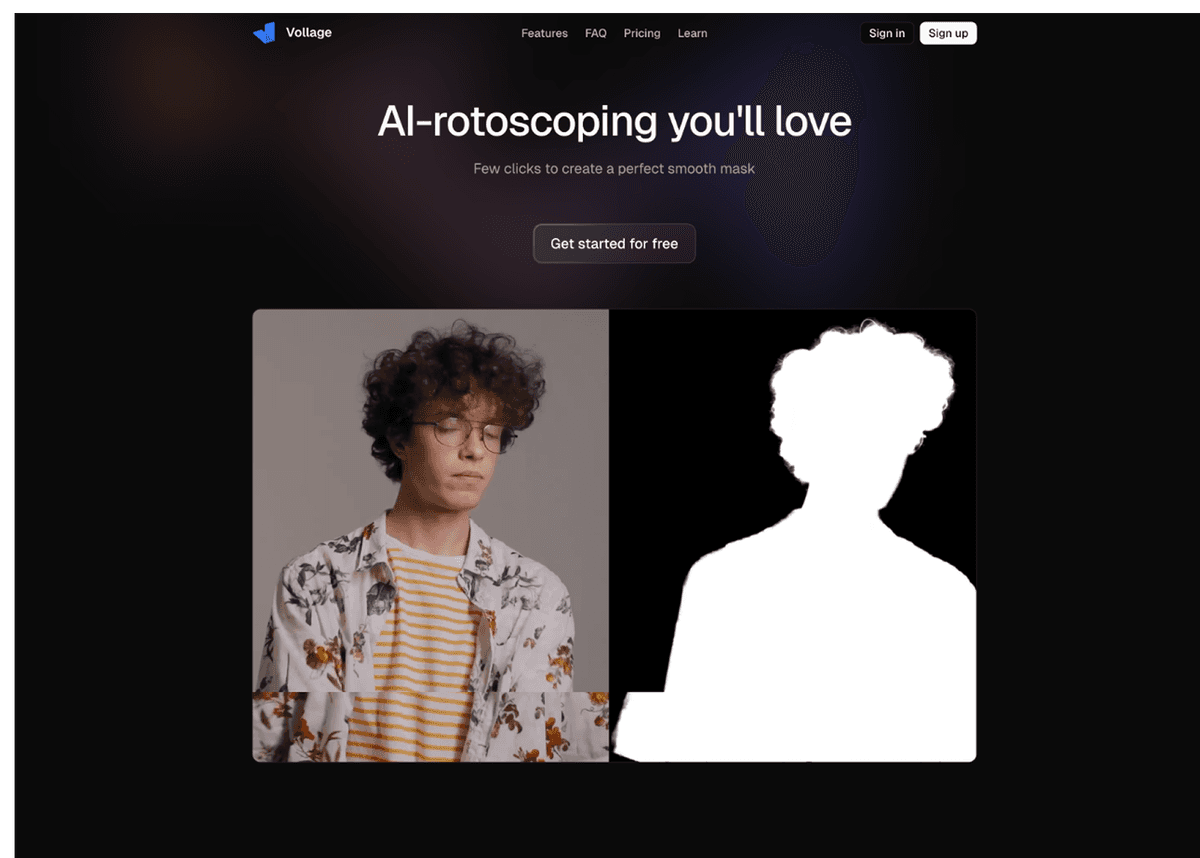 Vollage 랜딩페이지